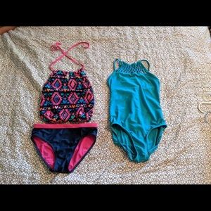 DEAL! 2 Kids Size 10 Bathing Suits!